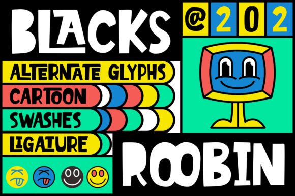 Blacks Roobin: A Font That Shines on Real Product Labels