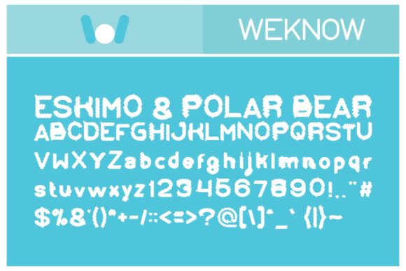 Crafting with the Eskimo and Polar Bear Display Font