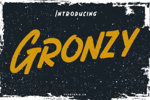 Gronzy: The Bold Display Font for Branding That Means Business