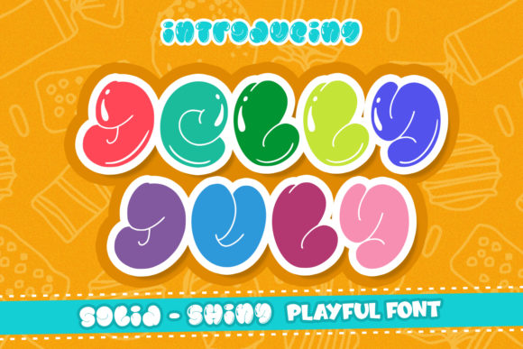Jelly July Font: A Quirky Display Typeface for Crafters