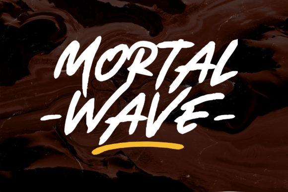 Mortal Wave: A Display Font with Ripples of Character