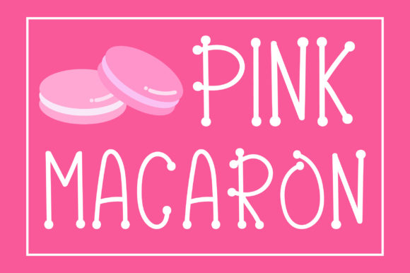 Pink Macaron: A Playful Display Font for Digital Branding