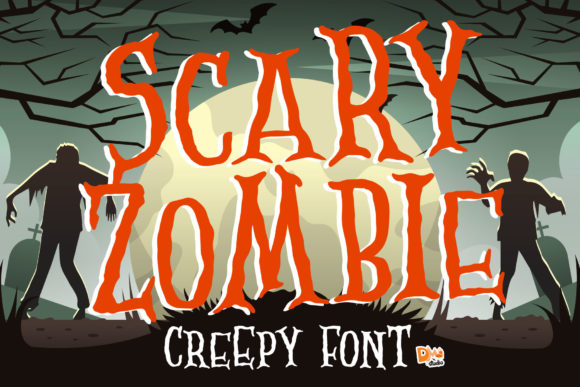 Scary Zombie: A Sharp, Atmospheric Display Typeface