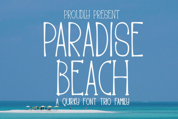 The Paradise Beach Font: A Minimalist Gem for Maker Projects