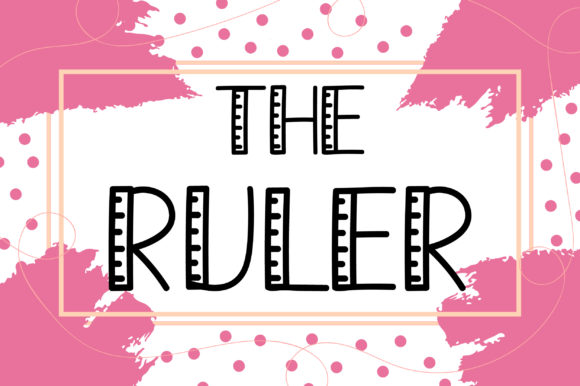 Using The Ruler Font for Creative Projects