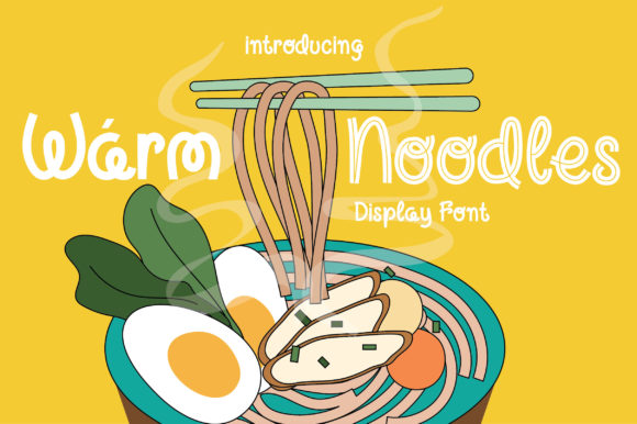 Warm Noodles Font: A Playful Typeface for Maker Projects